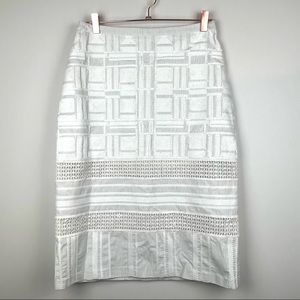 BCBGMaxAzria Embroidered Skirt